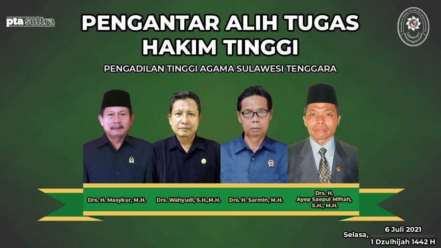 PengantarAlihTugasHakimTinggiPTASultra-06072021
