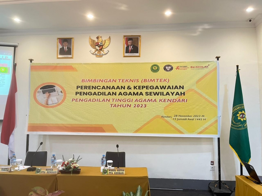 PELAKSANAAN KEGIATAN BIMTEK PERENCANAAN &amp; KEPEGAWAIAN PTA. KENDARI