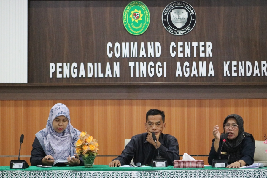Sambut HUT RI dan MARI ke-80, PTA Kendari Gelar Rapat Koordinasi Persiapan Kegiatan