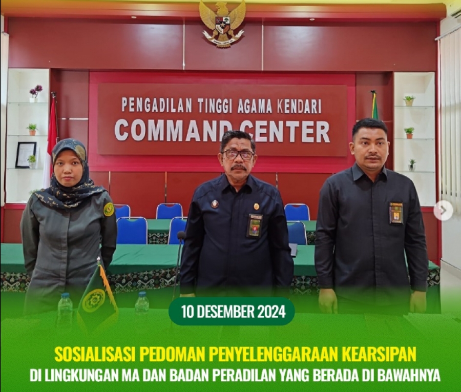 PTA Kendari Mengikuti Sosialisasi Pedoman Kearsipan