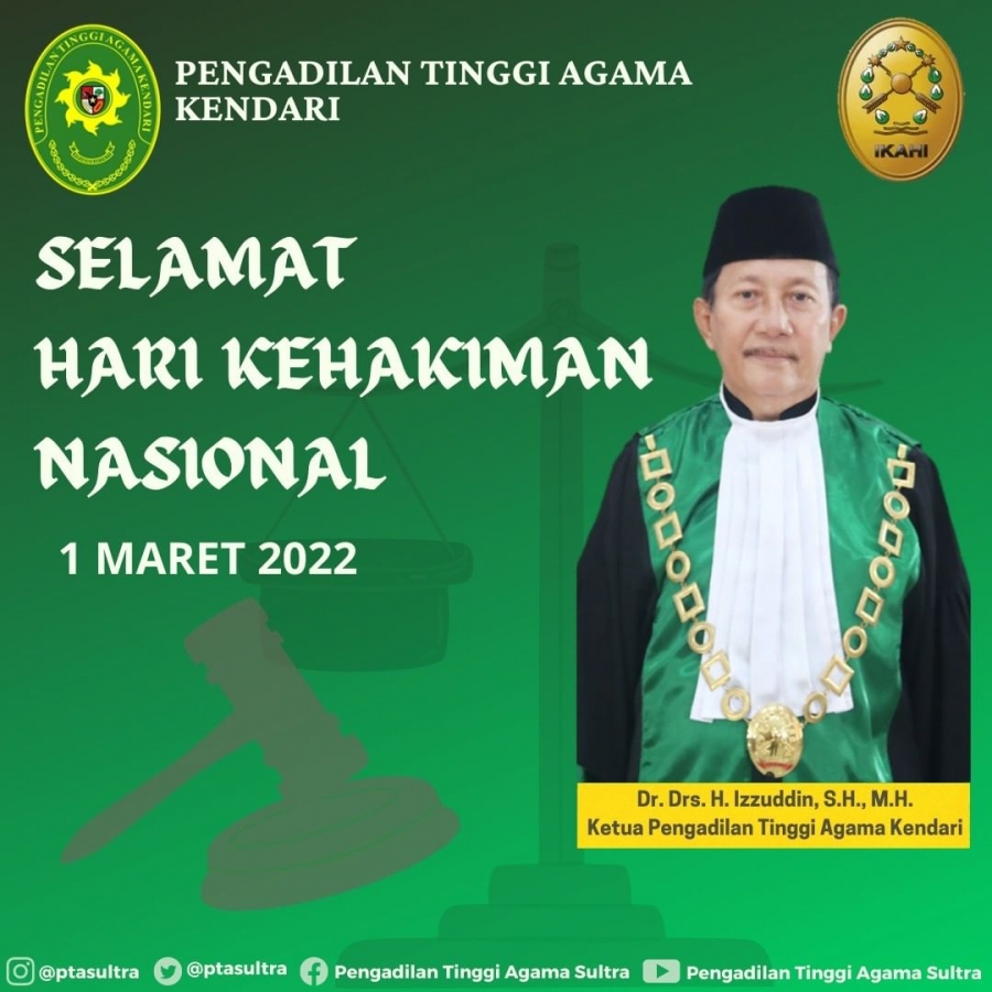 Selamat Memperingati Hari Kehakiman Nasional