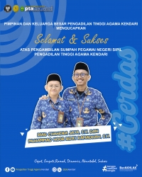 Ucapan Selamat Atas Pengambilan Sumpah Pegawai Negeri Sipil