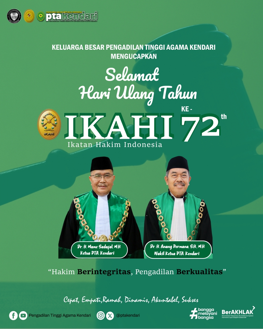Ucapan HUT IKAHI KE 72