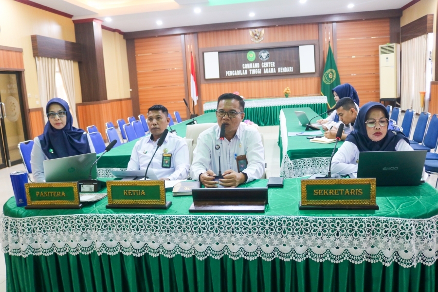PTA Kendari Matangkan Alokasi Anggaran DIPA 04 Tahun 2026 dalam Rapat Koordinasi Virtual