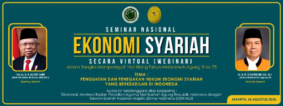 Webinar Nasional Ekonomi Syariah Oleh Ditjen Badilag