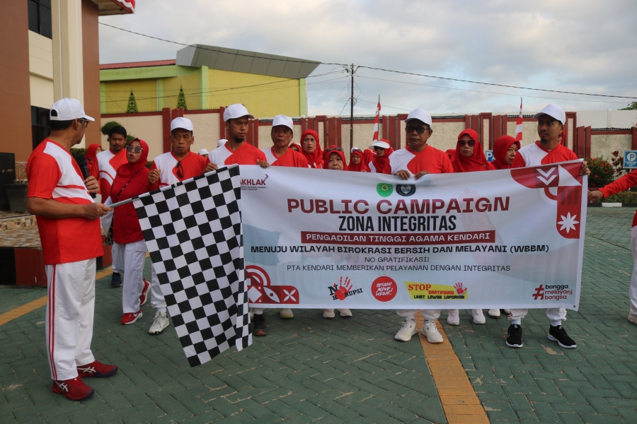 PTA Kendari Meriahkan HUT RI ke-80 dan HUT MA RI ke-80 dengan Lomba, Jalan Sehat, dan Public Campaign Zona Integritas