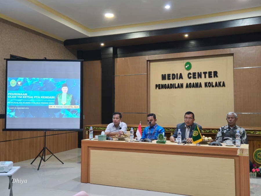 Pembinaan Ketua PTA Kendari Dr. H. Mame Sadafal, M.H. di Pengadilan Agama Kolaka