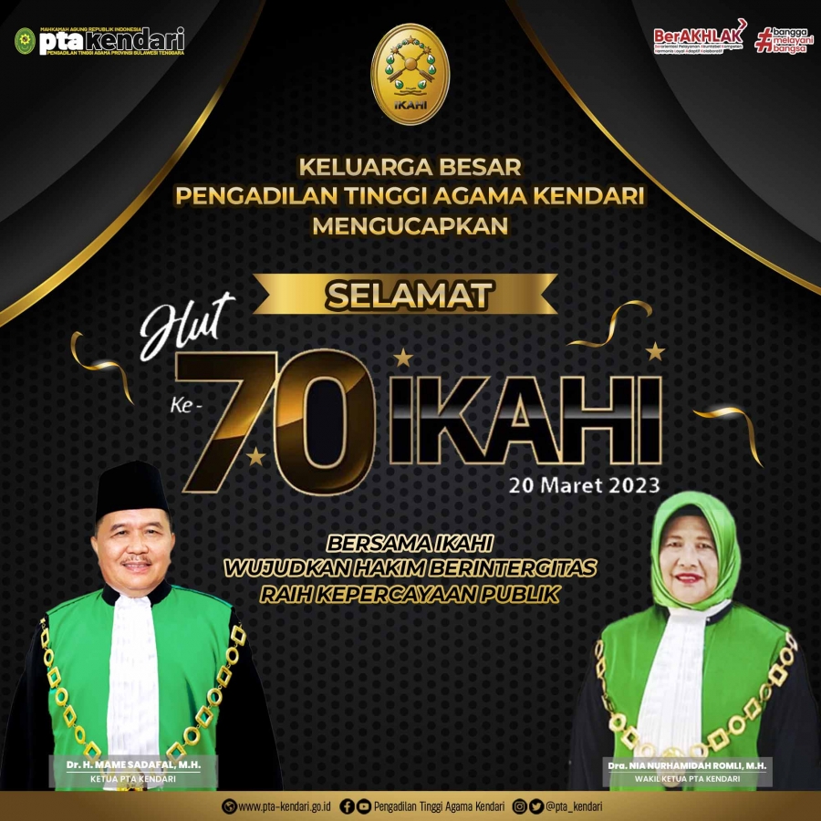 Selamat Hari Ulang Tahun Ke-70 IKAHI