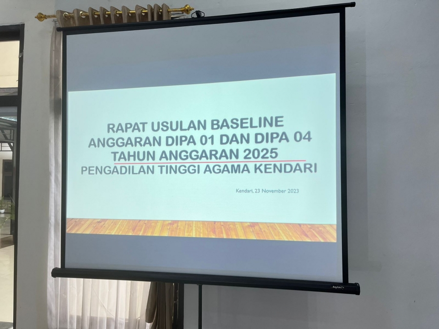 RAPAT USULAN BASELINE ANGGARAN DIPA 01 DAN DIPA 04 TAHUN 2025 PTA. KENDARI: MEMBANGUN FONDASI KEUANGAN YANG KOKOH