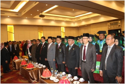 KPTA SULTRA MENGHADIRI ACARA WISUDA SARJANA DAN PASCA SARJANA SERTA PENGUKUHAN GURU BESAR IAIN KENDARI