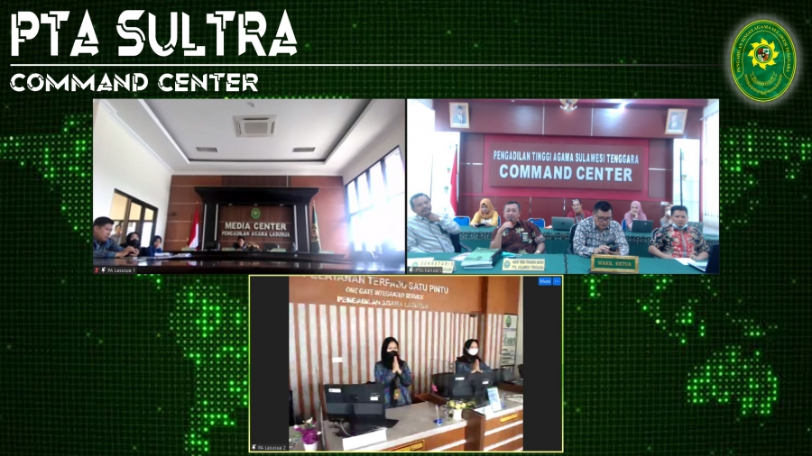 PTA SULTRA melakukan Binwasda secara virtual dengan PA Lasusua (08/10/2021)