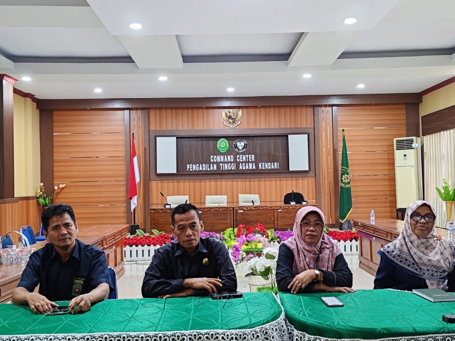 Pengadilan Tinggi Agama Kendari mengikuti zoom kegiatan Penandatanganan Nota Kesepakatan antara PA Rangkasbitung dengan 340 Desa di wilayah Kabupaten Lebak